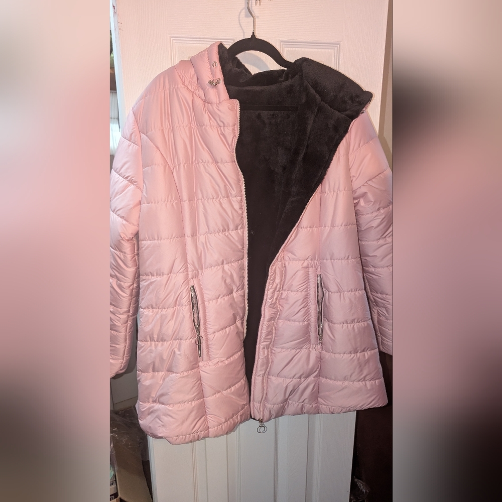 Women's Pink Quilted Jacket